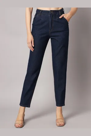 BAESD Women Slim Fit High-Rise Clean Look Non Stretchable Cotton Jeans