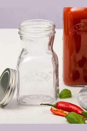 Kilner Transparent Glass Juice & Sauce Bottle-500 ml