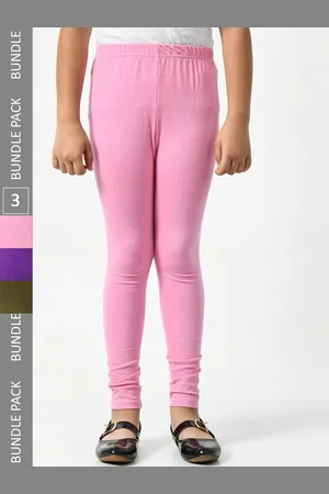 BAESD Girls Pack Of 3 Mid-Rise Ankle-Length Leggings