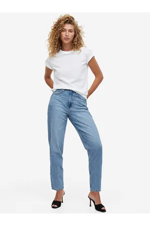 H&M Women Mom Loose Fit Ultra High Ankle Jeans