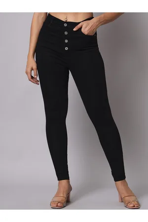 BAESD Women Slim Fit High-Rise Stretchable Clean Look Cotton Jeans