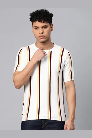 Pierre Carlo Men Striped T-shirt