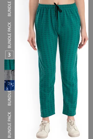 IndiWeaves Women Pack of 3 Printed Track Pants