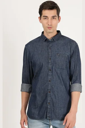 Wrangler Men Casual Twill Weave Cotton Shirt