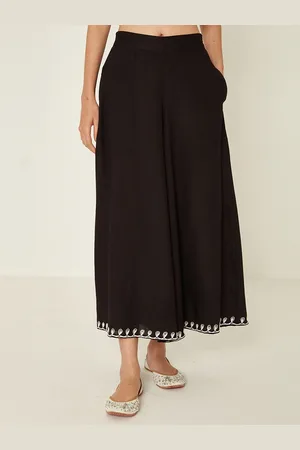 Ancestry Women Hem Design Flared Ethnic Palazzo