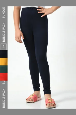 BAESD Girls Pack Of 4 Churidar Length Leggings