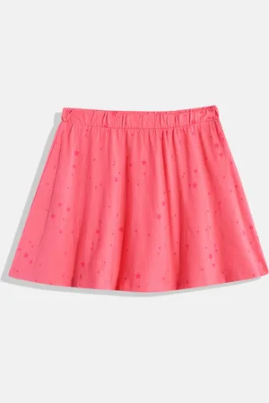 Mothercare Girls Printed Pure Cotton A-Line Skirt
