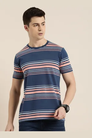 Moda Rapido Striped Polo Collar Casual T-shirt