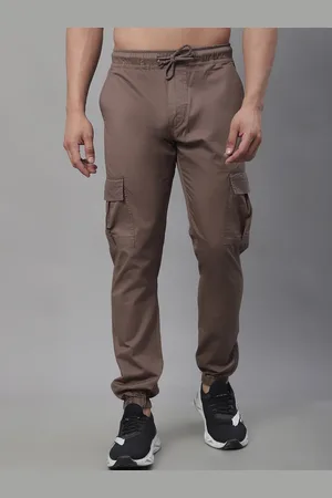 JAINISH Men Relaxed Tapered Fit Cotton Cargo Trousers