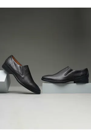 Ruosh Men Leather Formal Slip-On Shoes
