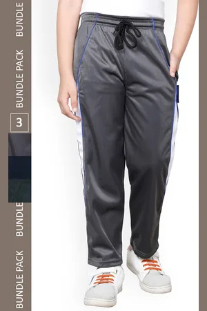 IndiWeaves Boys Pack Of 3 Side Panel Detail Track Pants