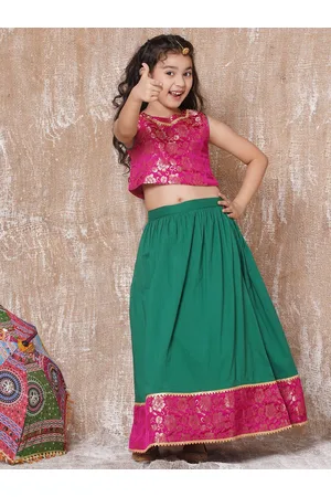 AJ DEZINES Girls Ready to Wear Lehenga & Blouse