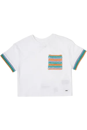 Pepe Jeans Girls Printed Pure Cotton T Shirt