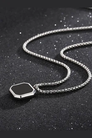Salty Midnight Charisma Stainless Steel Neck Chain Pendant for Men & Boys
