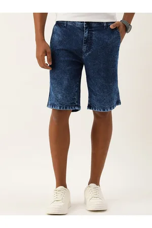 IVOC Men Washed Slim Fit Denim Shorts