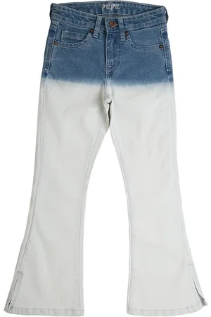 Pepe Jeans Girls High-Rise Ombre Dyed Stretchable Bootcut Jeans