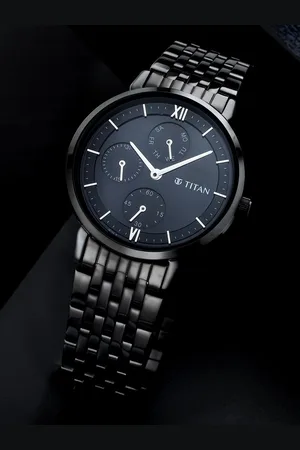 Titan Women Brass Dial & Stainless Steel Bracelet Style Straps Analogue Watch NQ2652NM01