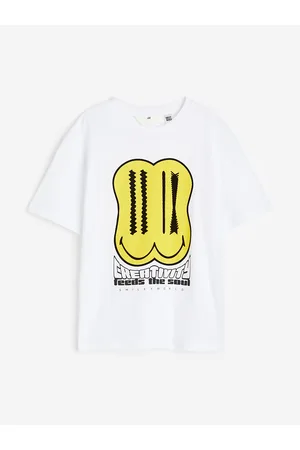 H&M Boys Printed Pure Cotton T-Shirt