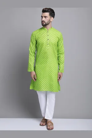 Armaan Ethnic Ethnic Motifs Printed Mandarin Collar Kurta with Pyjamas