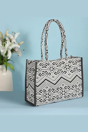 DEEBACO African Geometrical Printed Tote Bag