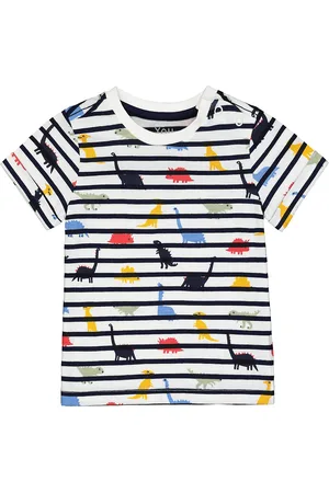 Mothercare Boys Striped Pure Cotton T-shirt