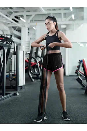 PUMA Women Dry- Cell Reflective Design Slim Fit Running Sports Shorts