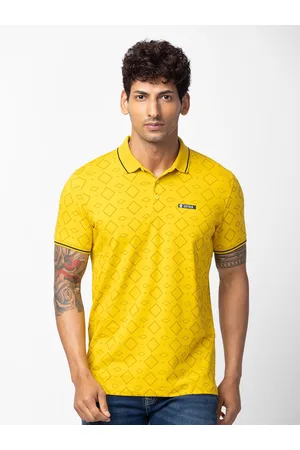 SPYKAR Men Printed Polo Collar Slim Fit T-shirt
