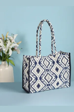 DEEBACO African Geometric Printed Tote Bag