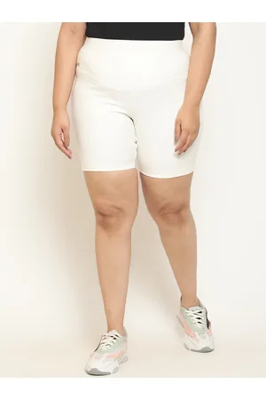 Amydus Women Plus Size High-Rise Regular Shorts