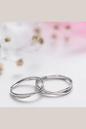 Zavya 925 Sterling Silver Couple Finger Rings
