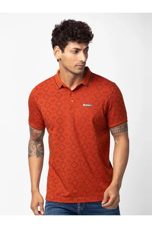 SPYKAR Men Printed Polo Collar Slim Fit T-shirt
