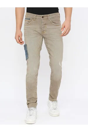 SPYKAR Men Relaxed Fit Low Distress Light Fade Stretchable Cotton Jeans