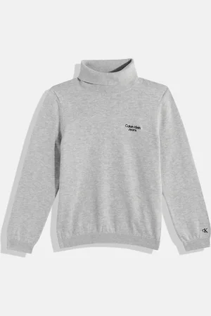 Calvin Klein Boys Knitted High Neck Pure Cotton Pullover