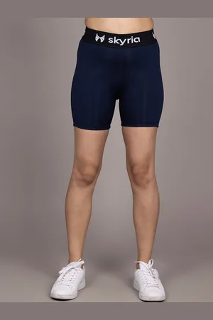 skyria Women Skinny Fit High-Rise Rapid-Dry Training or Gym Sports Shorts