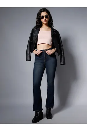 High Star Women Blue Bootcut High-Rise Light Fade Stretchable Jeans