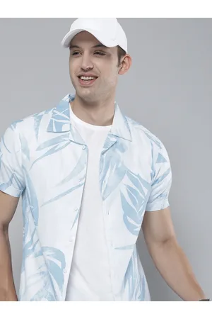 HERE&NOW Men Slim Fit Floral Printed Opaque Casual Shirt