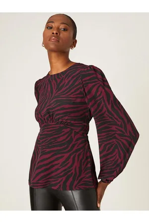 Dorothy Perkins Animal Print Tie-Up Top
