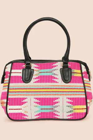 Sangria Self Design Structured Handheld Bag