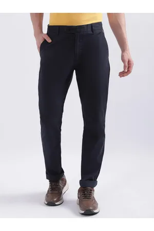 ICONIC Men Slim Fit Mid Rise Trousers