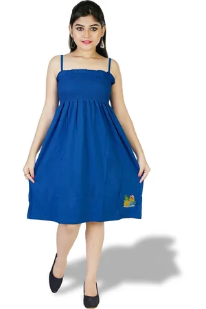 CELEBRITY CLUB Girl Fit & Flare Sleeveless Smocked Effect Dress