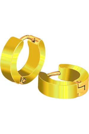 Meenaz Men Gold-Plated Contemporary Studs Earrings