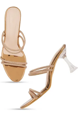 Scentra Embellished Party Block Heels