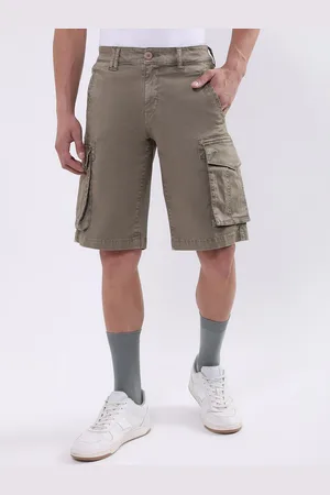 ICONIC Men Mid-Rise Cargo Shorts