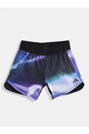 adidas Boys Abstract Printed Slim Fit HIIT HR Training Shorts