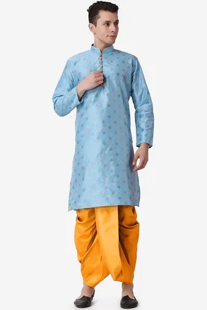 Royal Kurta Ethnic Motifs Printed Mandarin Collar Regular Kurta With Dhoti Pants