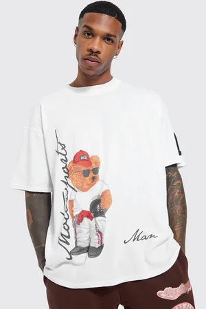 Boohoo Coversational Print Pure Cotton Oversized T-shirt