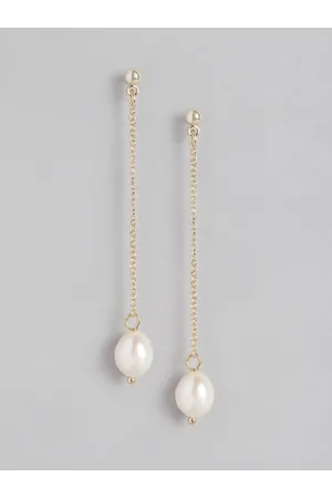 Forever New Gold-Plated Teardrop Shaped Drop Earrings