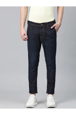 LocoMotive Men Slim Fit Stretchable Cropped Jeans