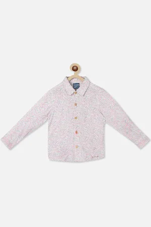Nauti Nati Boys Standard Micro Ditsy Printed Pure Cotton Casual Shirt