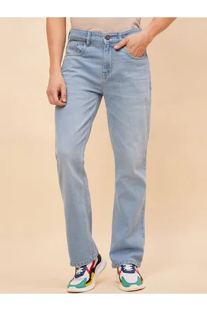 High Star Men Mid-Rise Bootcut Heavy Fade Stretchable Jeans